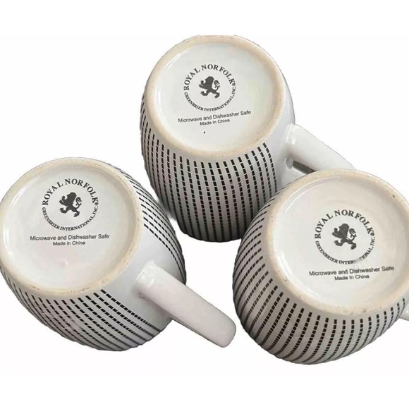 ROYAL NORFOLK GREENBRIER INC COFFEE/TEA MUGS (3) - Picture 5 of 5